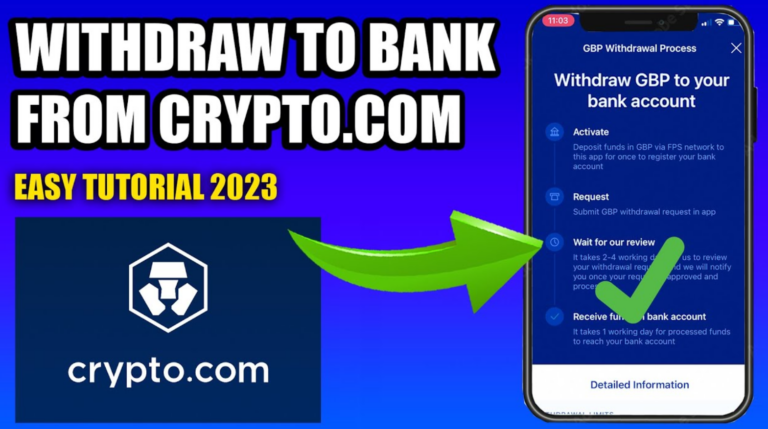 Withdraw from Crypto.com to Bank Account