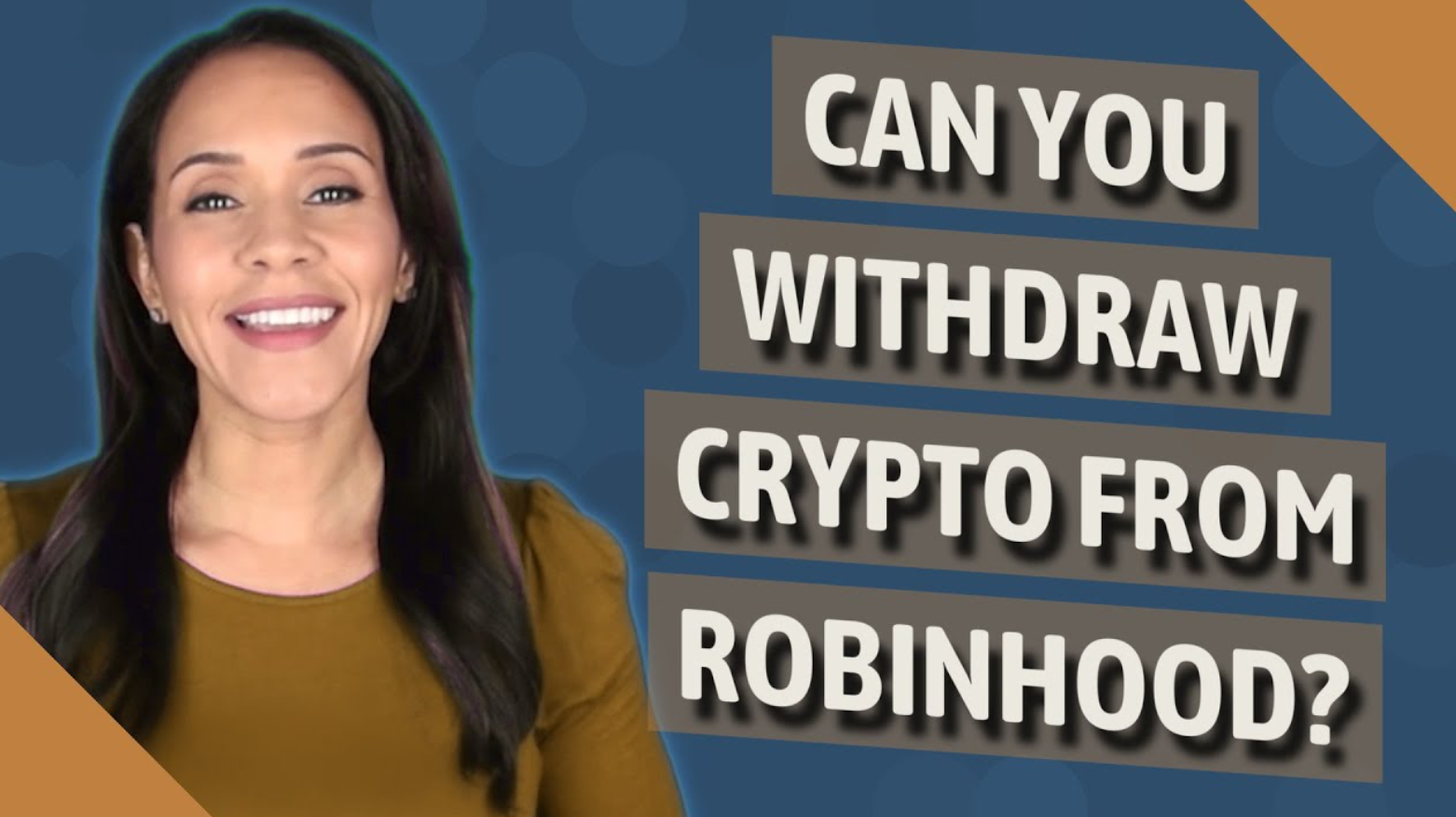 Transfer crypto form Robinhood